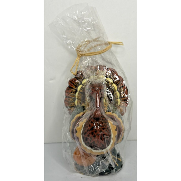 Vintage Thanksgiving Turkey Candle New in Packaging 4.75" SKU H678 - Picture 1 of 4
